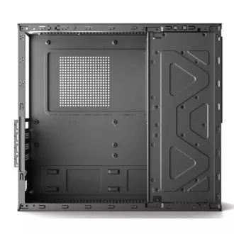 1stCOOL Gehäuse COMPACT 2, Micro Tower, AU, USB 3.0, USB-C, CR, 1x 60mm Lüfter, schwarz