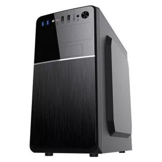 VeinX Gehäuse Chant CH25M Micro Tower, ohne Netzteil, 1x USB-C, 2x USB3.0, 1x USB2.0, schwarz