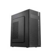 VeinX Gehäuse ID02A Mid Tower, ohne Netzteil, 1x USB3.0, 2x USB2.0, schwarz