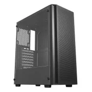 VeinX Gehäuse BR15A Mid Tower, ohne Netzteil, 2x USB3.0, 1x USB2.0, 4x 120mm ARGB Lüfter, 1x ARGB Controller, schwarz