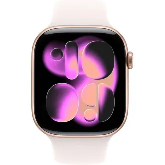 Apple Watch Series 11 GPS 46mm Rose Gold Aluminium Gehäuse mit Light Blush Sport Band - S/M Apple Watch Series 11 GPS 46mm Rose Gold Aluminium Gehäuse mit Light Blush Sport Band - S/M
