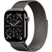 Apple Watch Series 11 GPS   Mobilfunk 46mm Schiefer Titanium Gehäuse mit Schiefer Milanese Loop - S/M