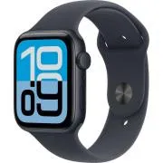 Apple Watch SE 3 GPS 44mm Mitternacht Aluminium Gehäuse mit Mitternacht Sport Band - M/L
