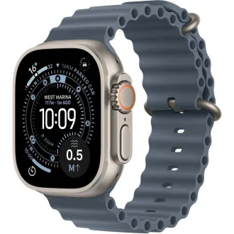 Apple Watch Ultra 3 GPS Cellular 49mm Natural Titanium Gehäuse mit Anchor Blue Ocean Band Apple Watch Ultra 3 GPS Cellular 49mm Natural Titanium Gehäuse mit Anchor Blue Ocean Band