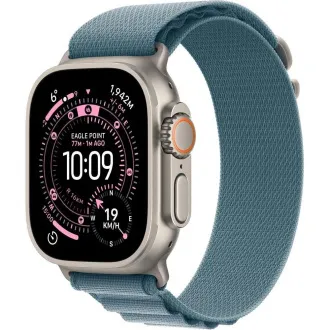 Apple Watch Ultra 3 GPS Cellular 49mm Natural Titanium Gehäuse mit Hellblau Alpine Loop - Medium Apple Watch Ultra 3 GPS Cellular 49mm Natural Titanium Gehäuse mit Hellblau Alpine Loop - Medium