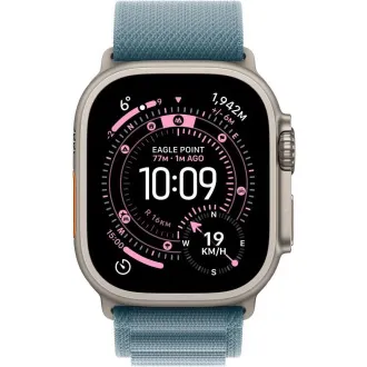 Apple Watch Ultra 3 GPS Cellular 49mm Natural Titanium Gehäuse mit Hellblau Alpine Loop - Medium Apple Watch Ultra 3 GPS Cellular 49mm Natural Titanium Gehäuse mit Hellblau Alpine Loop - Medium