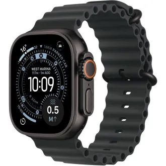 Apple Watch Ultra 3 GPS Cellular 49mm Schwarzes Titanium Gehäuse mit schwarzem Ocean Band Apple Watch Ultra 3 GPS Cellular 49mm Schwarzes Titanium Gehäuse mit schwarzem Ocean Band