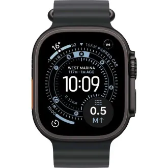 Apple Watch Ultra 3 GPS Cellular 49mm Schwarzes Titanium Gehäuse mit schwarzem Ocean Band Apple Watch Ultra 3 GPS Cellular 49mm Schwarzes Titanium Gehäuse mit schwarzem Ocean Band