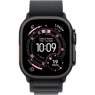 Apple Watch Ultra 3 GPS Cellular 49mm Schwarz Titan Gehäuse mit schwarzer Alpine Loop - Groß Apple Watch Ultra 3 GPS Cellular 49mm Schwarz Titan Gehäuse mit schwarzer Alpine Loop - Groß