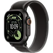 Apple Watch Ultra 3 GPS   Cellular 49mm Schwarz Titanium Gehäuse mit Schwarz/Kohle Trail Loop - M/L