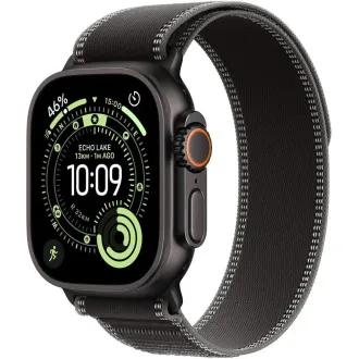 Apple Watch Ultra 3 GPS Cellular 49mm Schwarz Titanium Gehäuse mit Schwarz/Kohle Trail Loop - M/L Apple Watch Ultra 3 GPS Cellular 49mm Schwarz Titanium Gehäuse mit Schwarz/Kohle Trail Loop - M/L