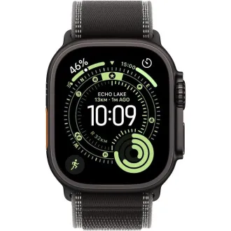 Apple Watch Ultra 3 GPS Cellular 49mm Schwarz Titanium Gehäuse mit Schwarz/Kohle Trail Loop - M/L Apple Watch Ultra 3 GPS Cellular 49mm Schwarz Titanium Gehäuse mit Schwarz/Kohle Trail Loop - M/L