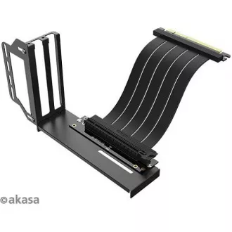 AKASA RISER BLACK PRO, Vertikaler GPU-Halter + Premium PCIe 3.0 Riser-Kabel AKASA RISER BLACK PRO, Vertikaler GPU-Halter + Premium PCIe 3.0 Riser-Kabel