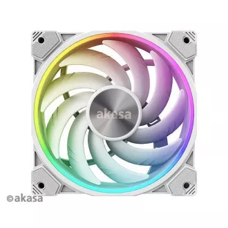 AKASA Lüfter SOHO AR, 12cm ARGB PWM Lüfter, 120x120x25mm, weiß
