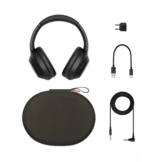 Sony drahtloser Kopfhörer WH-1000XM4, EU, schwarz Sony drahtloser Kopfhörer WH-1000XM4, EU, schwarz