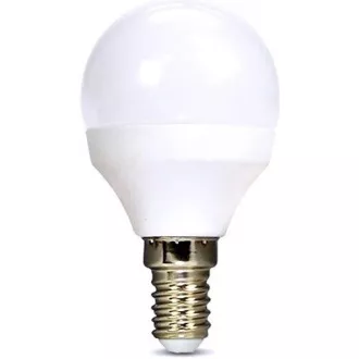 Solight LED-Glühbirne, Miniglobe, 6W, E14, 4000K, 510lm, weiß