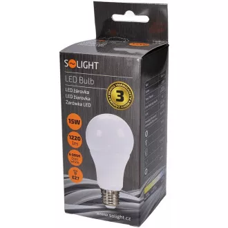 Solight LED-Lampe, klassische Form, 15W, E27, 6000K, 220°, 1275lm Solight LED-Lampe, klassische Form, 15W, E27, 6000K, 220°, 1275lm