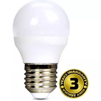 Solight LED-Glühbirne, Miniglobe, 6W, E27, 3000K, 510lm