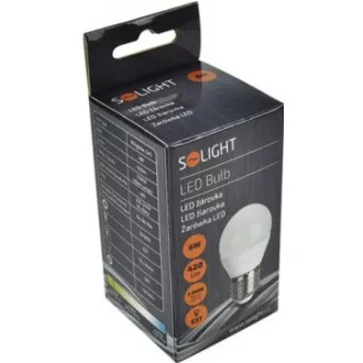 Solight LED-Glühbirne, Miniglobe, 6W, E27, 3000K, 510lm