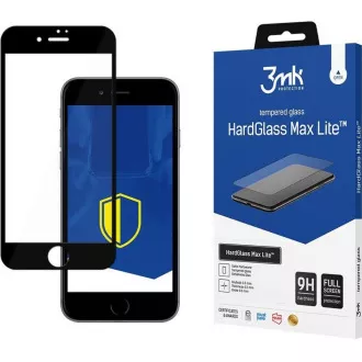 3mk Hartglas HardGlass Max Lite für Apple iPhone 7, 8, schwarz