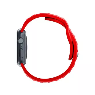 3mk Uhrenarmband für Apple 38/40/41 mm Rot