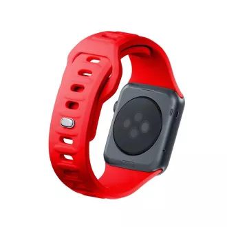 3mk Uhrenarmband für Apple 38/40/41 mm Rot
