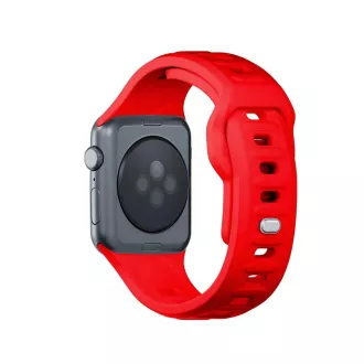 3mk Uhrenarmband für Apple 38/40/41 mm Rot
