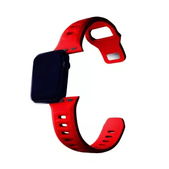 3mk Uhrenarmband für Apple 38/40/41 mm Rot
