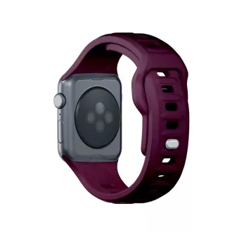 3mk Uhrenarmband für Apple 42/44/45/49 mm Mulberry