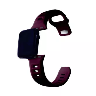 3mk Uhrenarmband für Apple 42/44/45/49 mm Mulberry