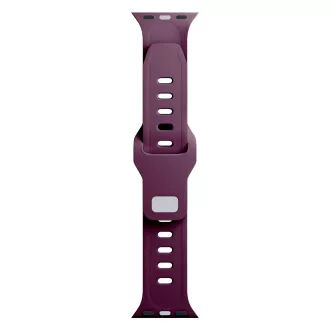 3mk Uhrenarmband für Apple 42/44/45/49 mm Mulberry