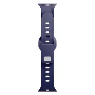 3mk Uhrenarmband für Apple 42/44/45/49 mm Ozeanblau
