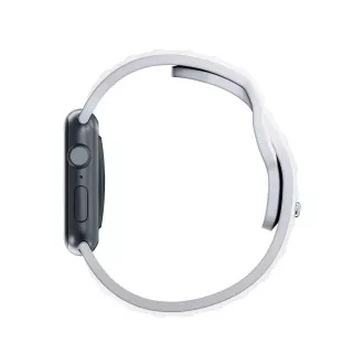 3mk Uhrenarmband für Apple 42/44/45/49 mm Weiß
