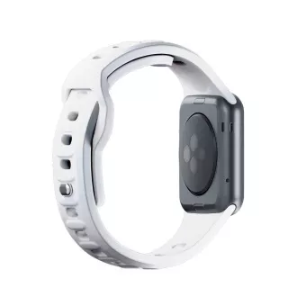 3mk Uhrenarmband für Apple 42/44/45/49 mm Weiß