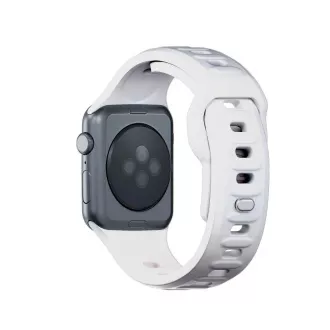 3mk Uhrenarmband für Apple 42/44/45/49 mm Weiß