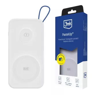 3mk PastelUp Powerbank 10, 000mAh 22.5W USB 1A1C - Weiß