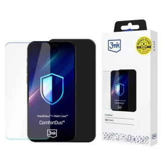 3mk Abdeckung gehärtetes Glas ComfortDuo Matt Schwarz für Google Pixel 9A