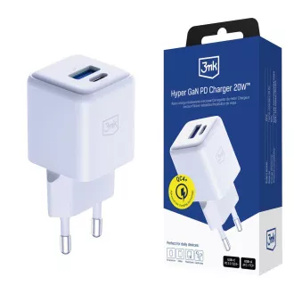 3mk Hyper GaN Ladegerät 20W, weiß 3mk Hyper GaN Ladegerät 20W, weiß