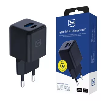 3mk Netzwerk-Ladegerät Hyper GaN Charger 20W, schwarz