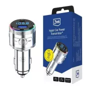 3mk Hyper Car Power Transmitter 48W QC PD PPS USB 1C1A Silber