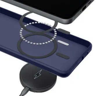 3mk Schutzhülle Smoke MagCase Blau für Samsung Galaxy S26