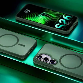 3mk Schutzhülle Smoke MagCase Grün für Samsung Galaxy S26