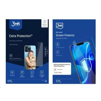 3mk All-Safe - AIO-Folie Extra Schutz Telefon Trocken- & Nassanpassung, 25 Stück