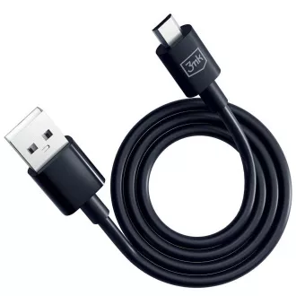 3mk Datenkabel - Hyper Cable A zu Micro 1.2m 5V 2, 4A, schwarz 3mk Datenkabel - Hyper Cable A zu Micro 1.2m 5V 2, 4A, schwarz