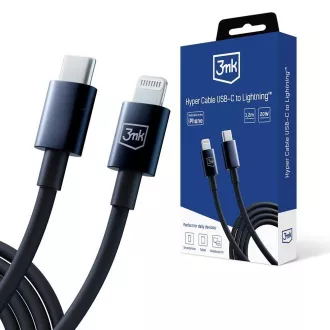 3mk Datenkabel - Hyper Cable C zu Lightning 20W 1.2m, schwarz 3mk Datenkabel - Hyper Cable C zu Lightning 20W 1.2m, schwarz
