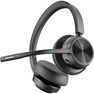 Poly Voyager 4320 schnurloses Headset, BT700 USB-A-Adapter, Stereoanlage, Ladestation Poly Voyager 4320 schnurloses Headset, BT700 USB-A-Adapter, Stereoanlage, Ladestation