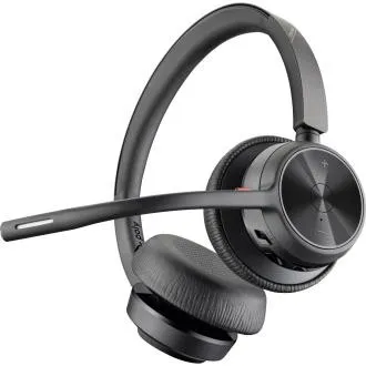 Poly Voyager 4320 kabelloses Headset, BT700 USB-C Adapter, Stereo, Ladestation