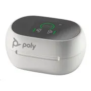 Poly Voyager Free 60  Bluetooth-Headset, BT700 USB-A-Adapter, Touch-Ladeetui, weiß