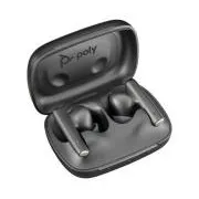 Poly Voyager Free 60 Bluetooth-Headset, BT700 USB-A-Adapter, Ladetasche, schwarz