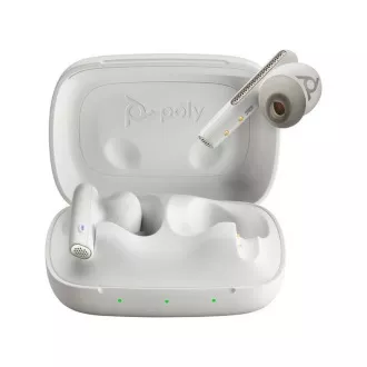 Poly Voyager Free 60 MS Teams Bluetooth-Headset, BT700 USB-C Adapter, Ladeetui, weiß Poly Voyager Free 60 MS Teams Bluetooth-Headset, BT700 USB-C Adapter, Ladeetui, weiß